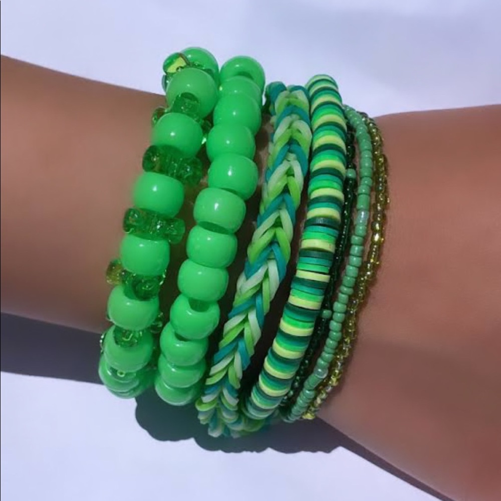 Green Bracelet Set